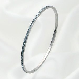 Swarovski blue crystal bangle